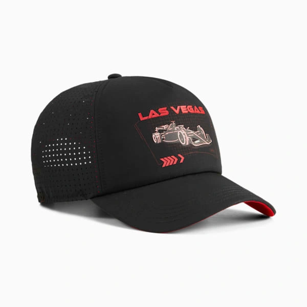 ¡F1® Las Vegas! Gorra Trucker PUMA: Velocidad, estilo y la emoción de Vegas en tu cabeza.